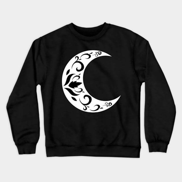 MOON, METAL MOON, NEW MOON, MOON ART, WICCA MOON Crewneck Sweatshirt by RENAN1989